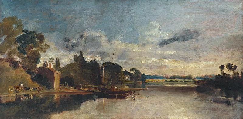 Joseph Mallord William Turner The Thames near Walton Bridges France oil painting art